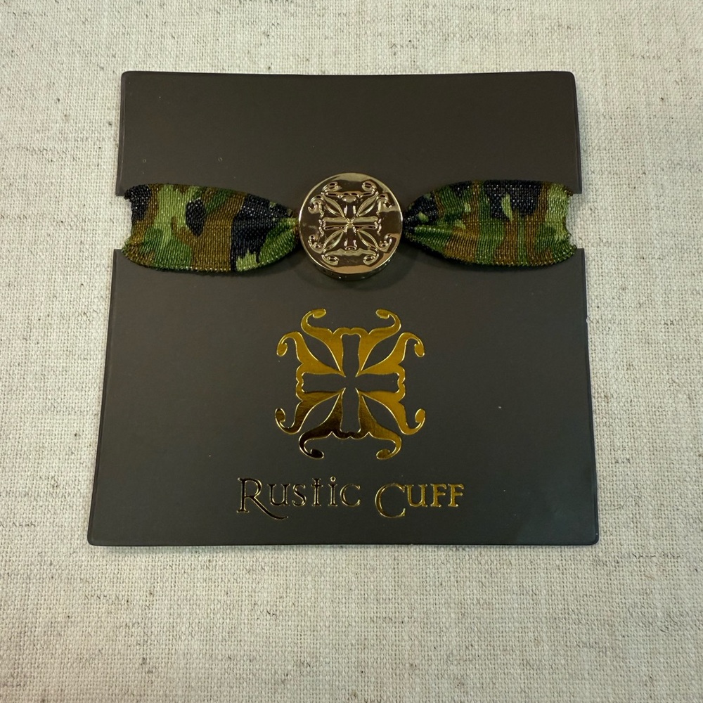 New Rustic Cuff Camo Hair Tie